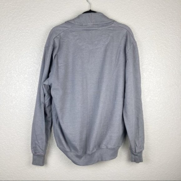 Marc Ecko Cut & Sew Grey Button Up Cardigan Sweater Sz XL - Picture 2 of 9